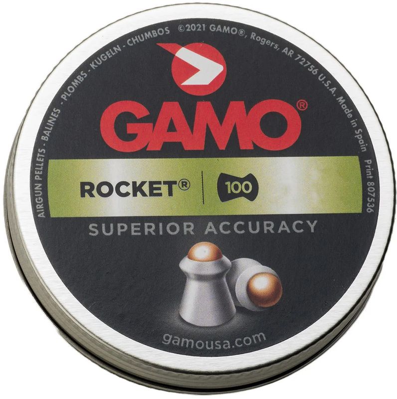 GAMO - ROCKET - .22 CAL PELLETS - 100 COUNT