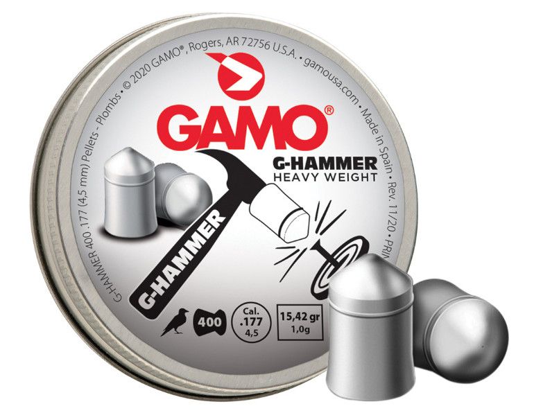 GAMO - G-HAMMER - .177 CAL PELLETS - 400 COUNT