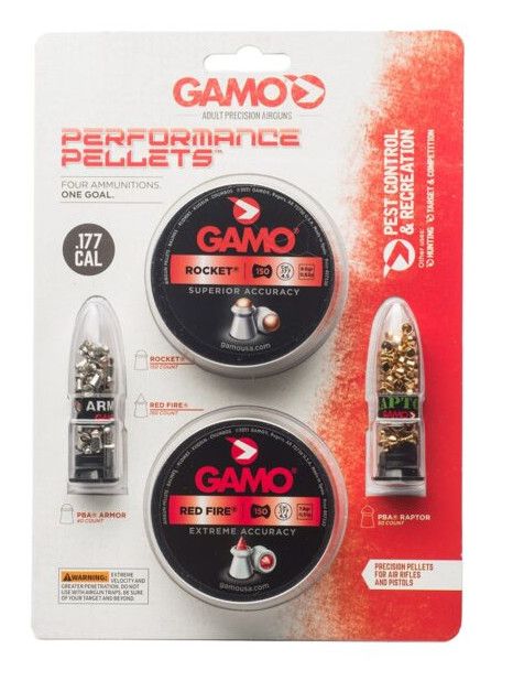 GAMO - COMBO PACK PRECISION - .177 CAL PELLETS - 390 COUNT
