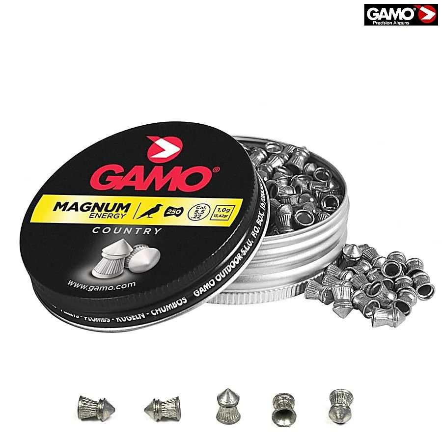 GAMO - MAGNUM - .22 CAL PELLETS - 250 COUNT