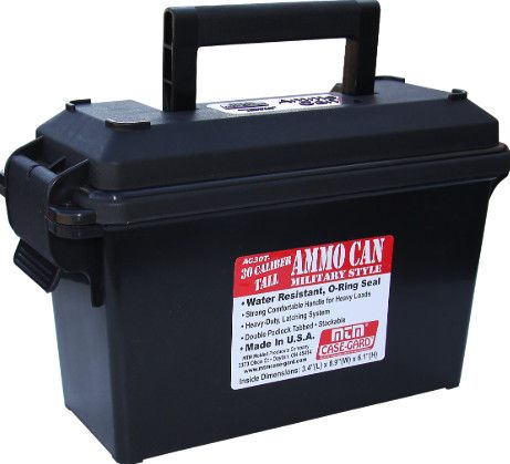 MTM AMMO CAN 30CAL TALL BLACK