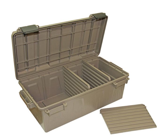 MTM CASE-GARD AMMO CRATE DIVIDED UTILITY BOX - FDE
