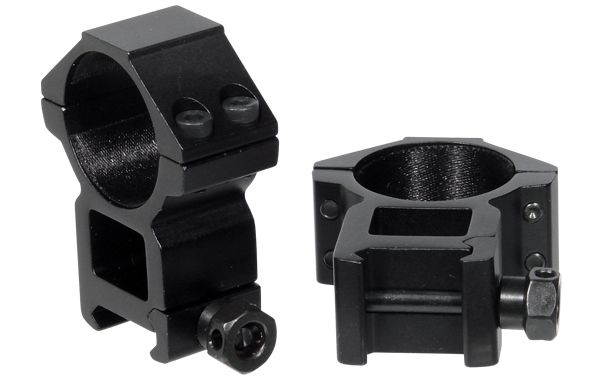 UTG - PICATINNY/WEAVER SCOPE RINGS - HEX THUMB NUT - 30MM - HIGH