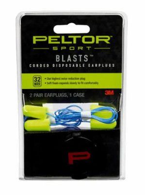 PELTOR LASTS CORDED DISPOSABLE EARPLUGS - 2 PAIRS