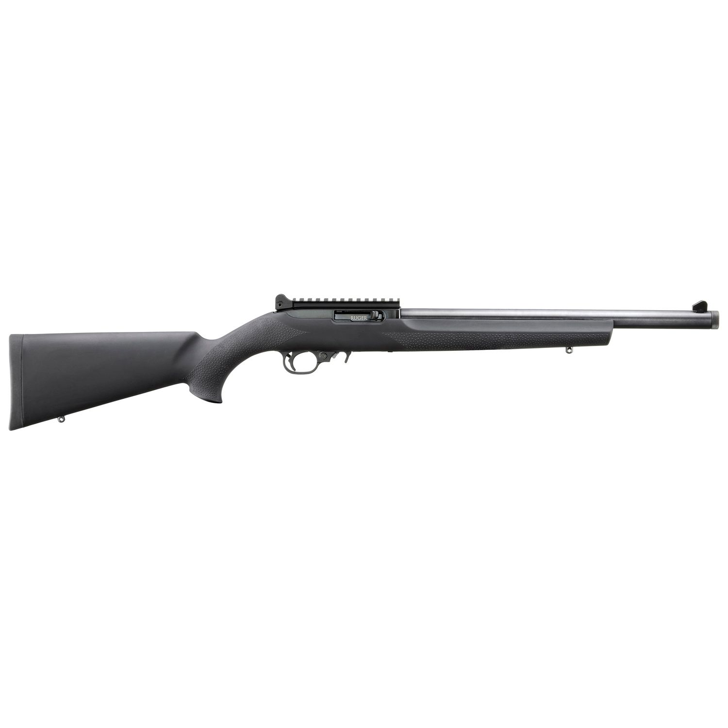 RUGER 10/22 CARBINE W/ BLACK HOGUE OVERMOLDED STOCK .22LR 10RD 16.12&quot;