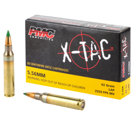 PMC AMMUNITION 5.56 (M855) 62GR GREEN TIP 20RD BOX