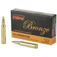 PMC BRONZE .223 55GR FMJ 20RD BOX