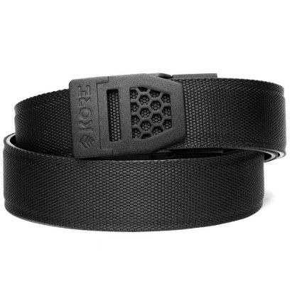 KORE ESSENTIALS - NYLON GUN BELT (SET) - BLACK - X6 BUCKLE
