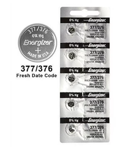 ENERGIZER 377/376 MULTI-DRAIN BATTERY 1.55V REPLACES SR626W SR626SW