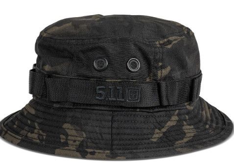 5.11 TACTICAL - BOONIE HAT - MULTICAM -, Color: BLACK, Size: - L/XL