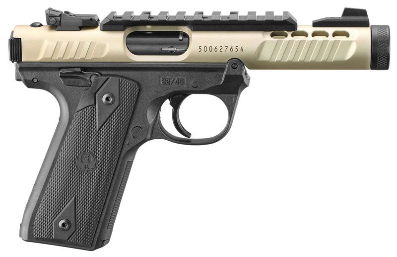 RUGER - MARK IV 22/45 LITE - HONEY BADGER - .22LR (2)10RD 4.4"