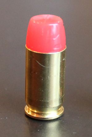 .36 CAL RED RUBBER ROUND