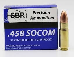 SBR PRECISION AMMUNITION 458 SOCOM 550GR FMJ-SUBSONIC