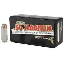 MAGNUM RESEARCH - .50AE 350GR JSP - 20 ROUND BOX