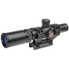 TRUGLO TRU-BRITE 30 SERIES TACTICAL RIFLE SCOPE 1-6X24MM 30MM SFP IR POWER RING DUPLEX MIL-DOT ILLUMINATE BLACK