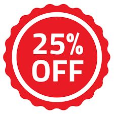 25% OFF!