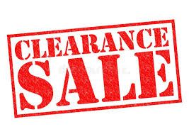 CLEARANCE SALE!