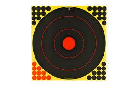 BIRCHWOOD CASEY - SHOOT-N-C TARGETS - 17.25" ROUND BULLSEYE - 5 PACK