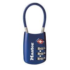 MASTERLOCK TSA PADLOCK COMBO BLUE