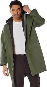 ROTHCO - REVERSIBLE 3/4 LENGTH RAIN PARKA - BLACK/OLIVE DRAB - MEDIUM