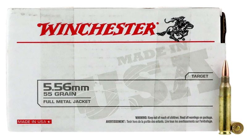 WINCHESTER - 5.56 55GR FMJ - 150 ROUND BOX