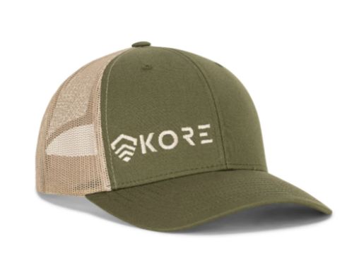 KORE ESSENTIALS - HAT - TRUCKER - GREEN TAN