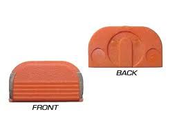 GLOCK - OEM SLIDE COVER PLATE - HALF - ORANGE (ARMORER'S PLATE)
