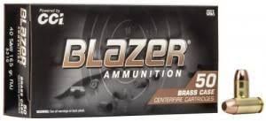 CCI BLAZER BRASS 40S&amp;W 165GR FMJ 50RD BOX