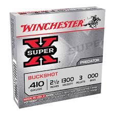 WINCHESTER-SUPER-X- 410 GA-2 1/2" -00 BUCKSHOT- 5RDS