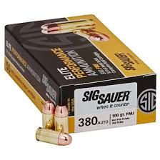 SIG SAUER - .380 FMJ 100GR 50RD BOX
