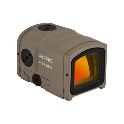 AIMPOINT -  ACRO P-2 RED DOT  3.5 MOA W/ INTERGRATED ACRO - FDE