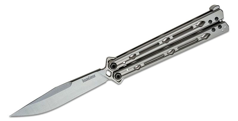 KERSHAW LUCHA BUTTERFLY KNIFE STAINLESS STEEL