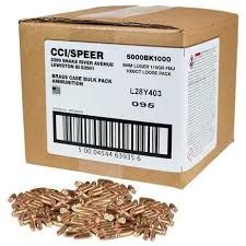 CCI BLAZER - 9MM 115GR FMG 1000/CT LOOSE ROUNDS