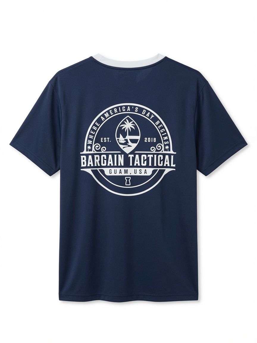 BARGAIN TACTICAL S/S - LATTE DRI-FIT SHIRT , Color: DARK NAVY, Size: SMALL