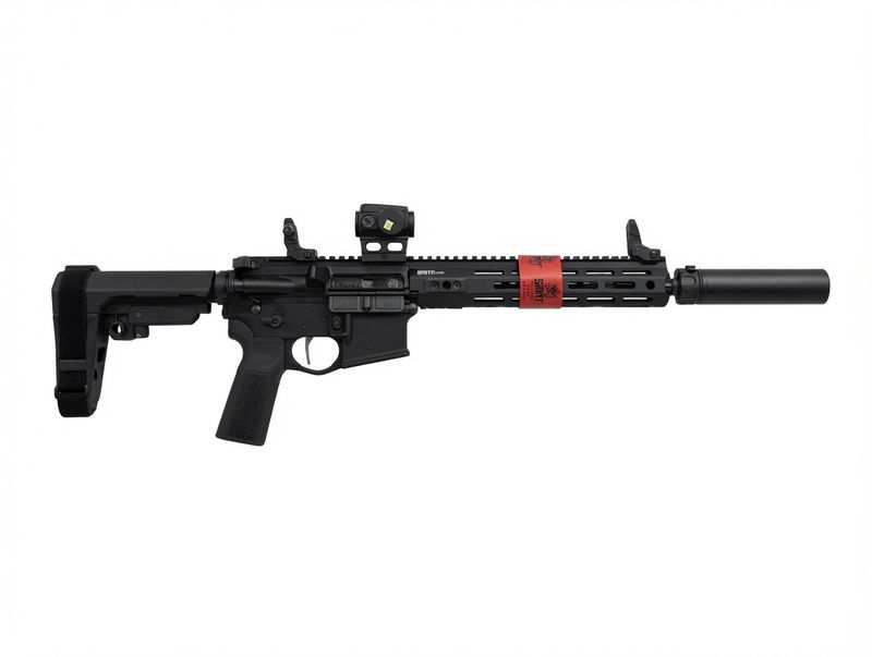 SHOP BUILD - SPRINGFIELD ARMORY - SAINT VICTOR V2 (GEAR PAC) W/ SUREFIRE WARCOMP &amp; TRAINING SUPPRESSOR 5.56 (4) 30RD 11.5"