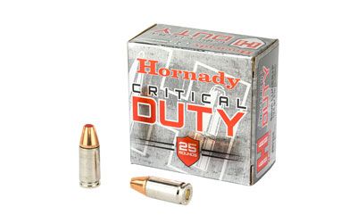 HORNADY CRITICAL DUTY 124GR FLEXLOCK 9MM +P 25RDS