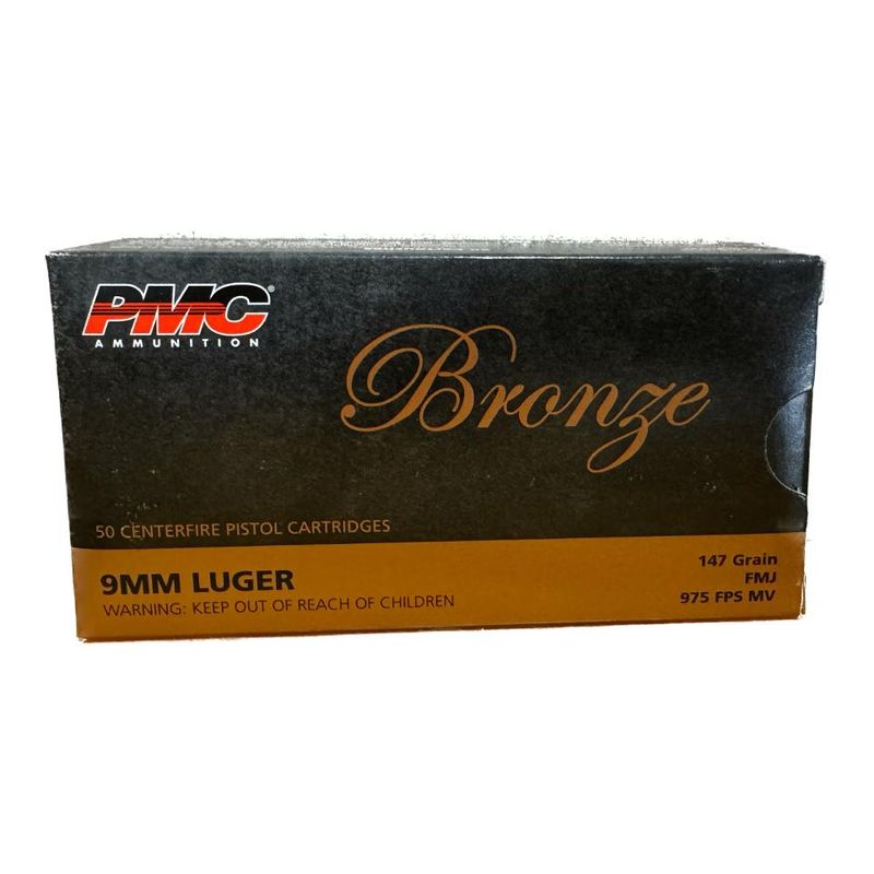 PMC BRONZE- 9MM FMJ 147GR- 50RD