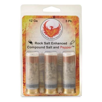 PHOENIX  RISING- ROCK SALT &amp; PEPPER COMPOUND RDS-12GA 2 3/4"- 3CT