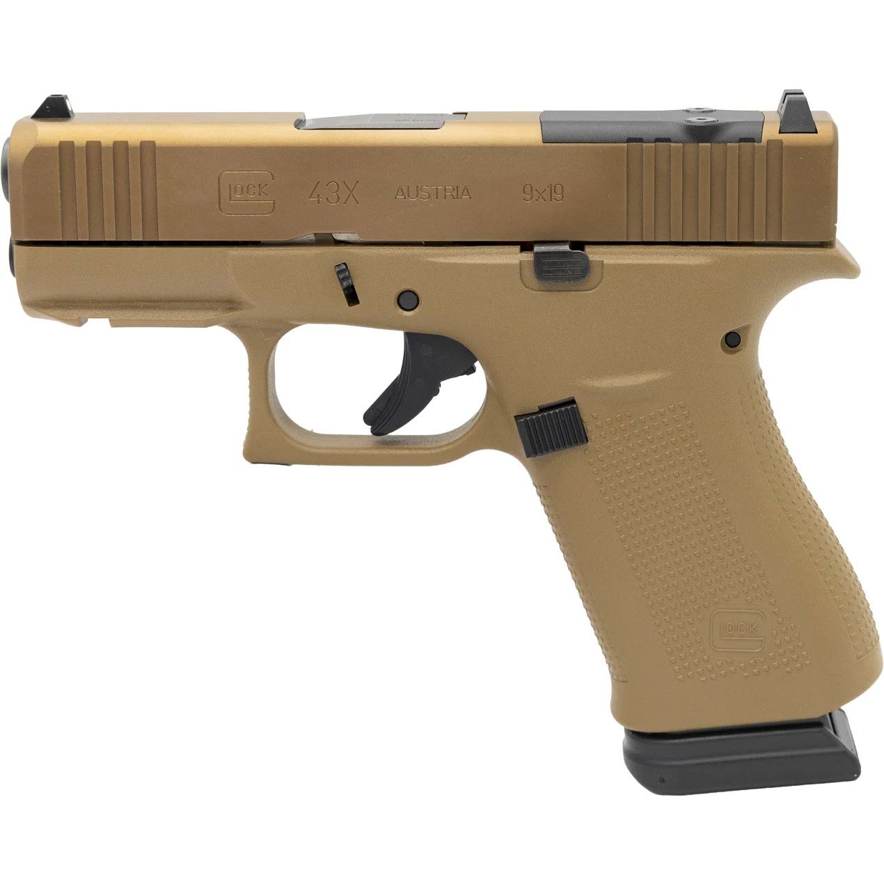 GLOCK - 43X MOS COYOTE 9MM (2) 15RD 3.41"