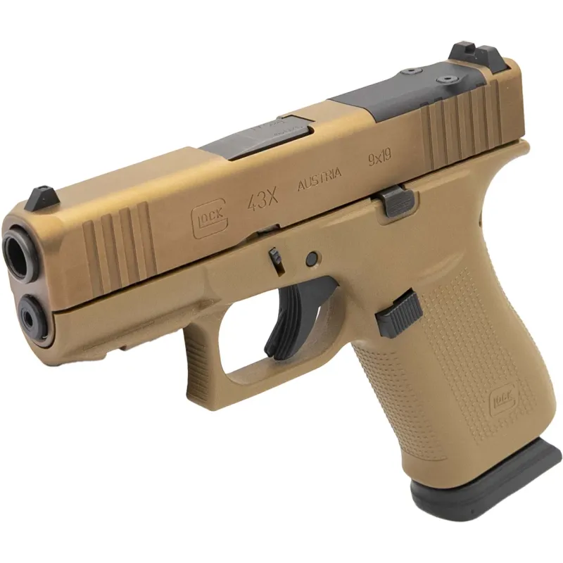 GLOCK - 43X MOS COYOTE 9MM (2) 15RD 3.41"