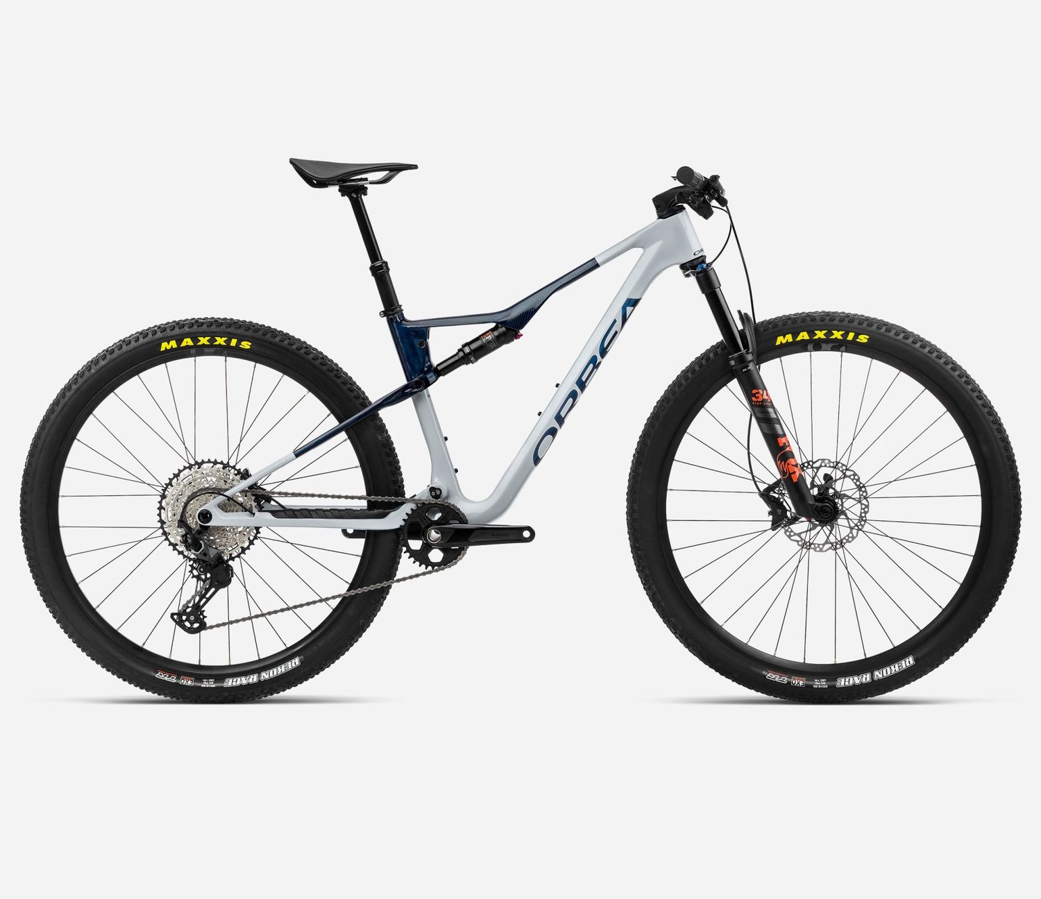 ORBEA OIZ M30 HALO SILVER BLUE CARBON VIEW 2023