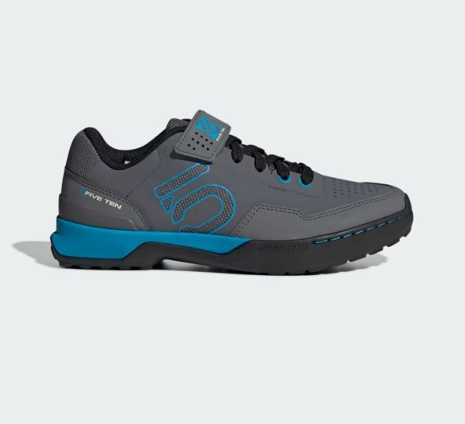 FIVE TEN Kestrel Lace Mountain Clipless Shoes Gray Five/Shock Cyan/Core Black