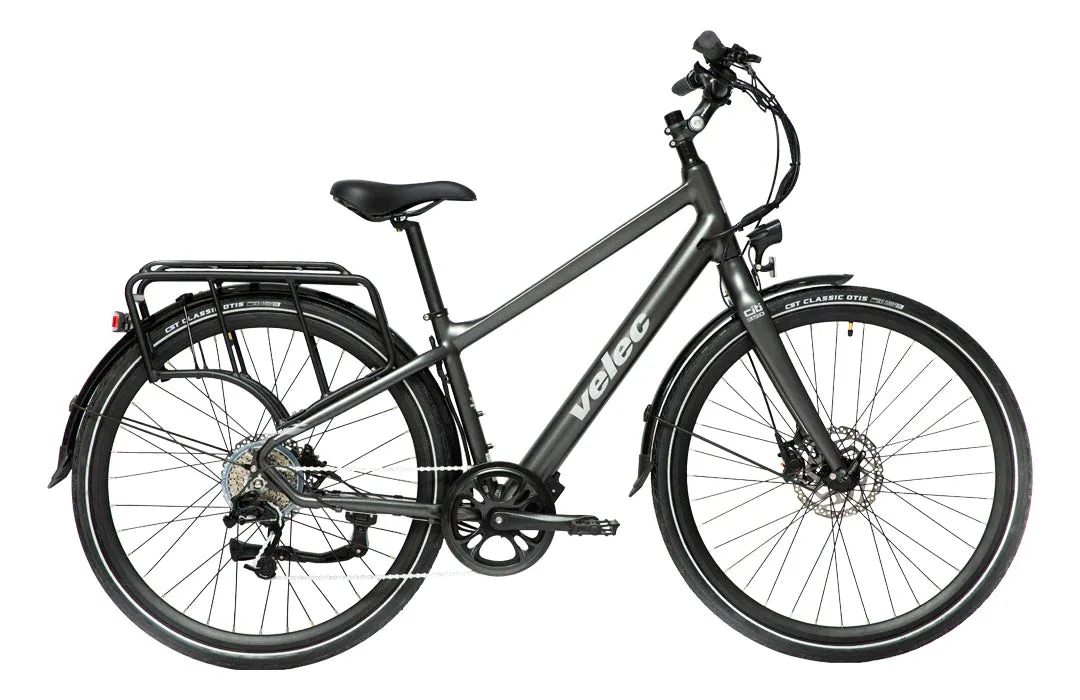 VELEC CITI 350 36V/10Ah TOP BAR TITANIUM 