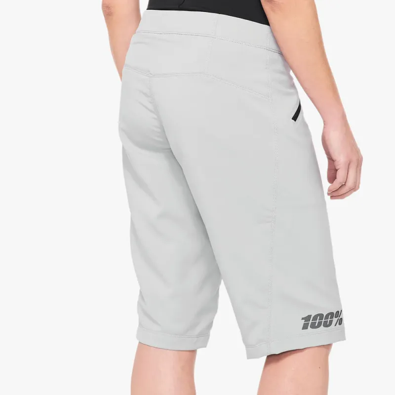 100% Ridecamp All Mountain Shorts Womens Grey