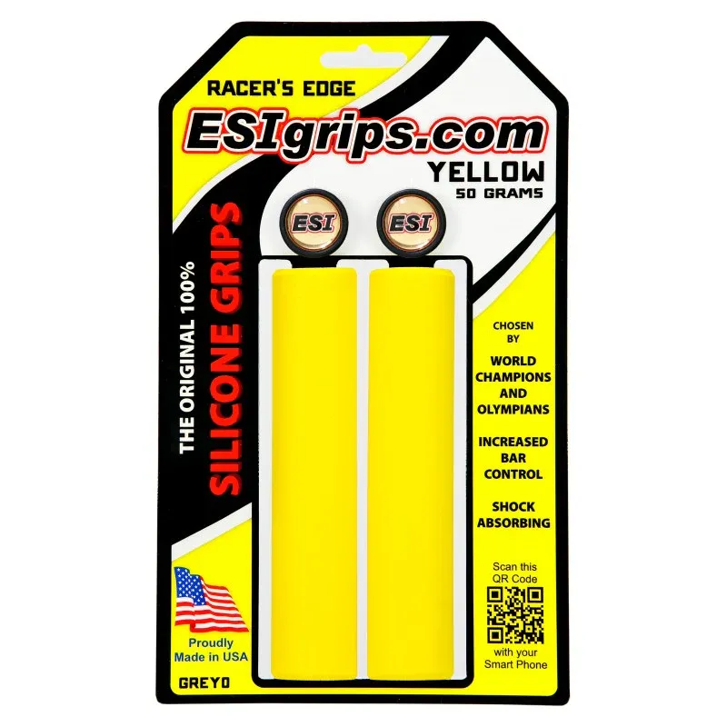 ESI Grips, Color: YELLOW, Size: RACERS EDGE