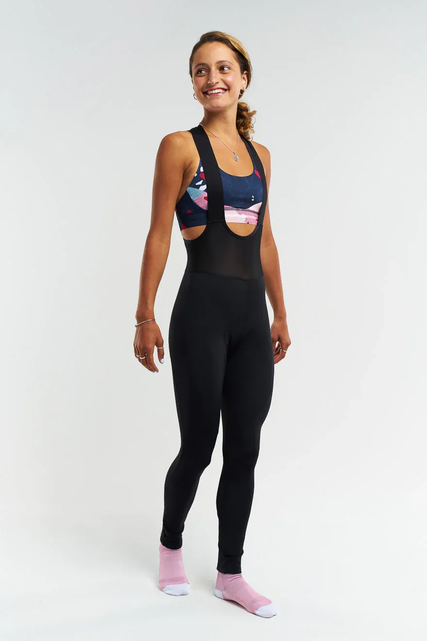 PEPPERMINT Thermal Bib Tights Black