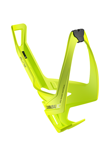 ELITE Cannibal XC Fiber Reinforced Composite Bottle Cage, Color: YELLOW/BLACK GLOSS