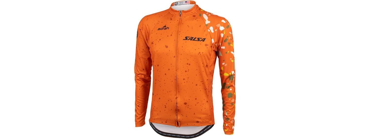 SALSA Terrazzo Long Sleeve Jersey Mens Orange