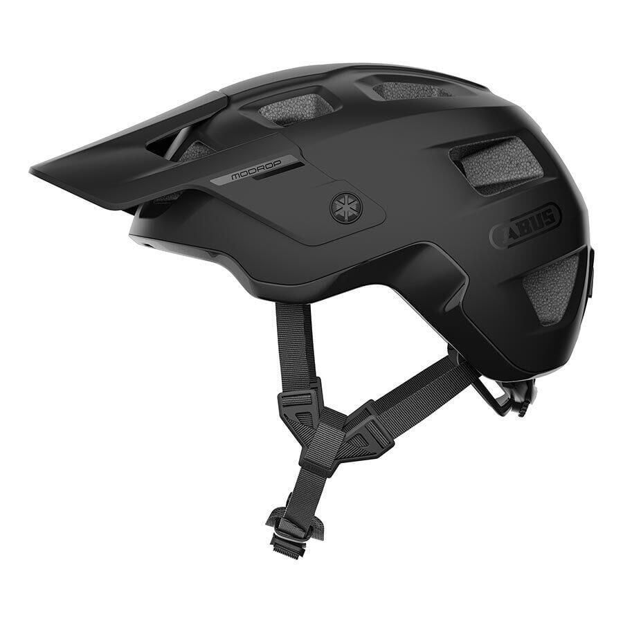 ABUS MoDrop Helmet , Color: VELVET BLACK, Size: SMALL 51-55cm