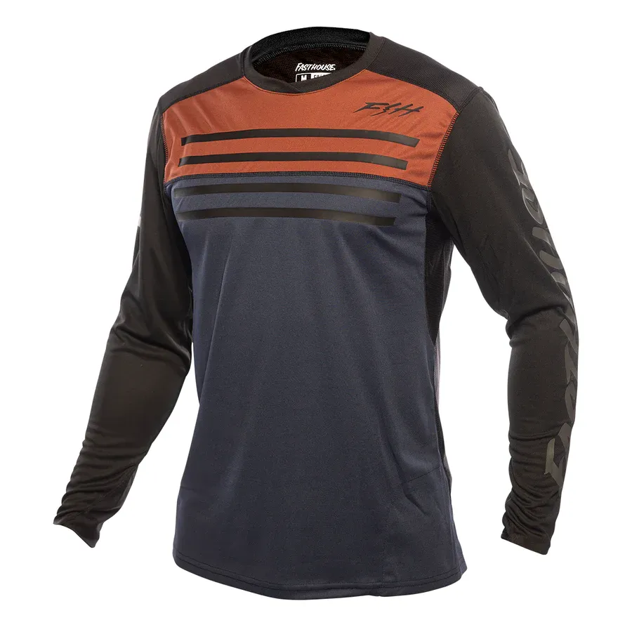 FASTHOUSE Sidewinder Alloy Long Sleeve Jersey Rust/Midnight Navy